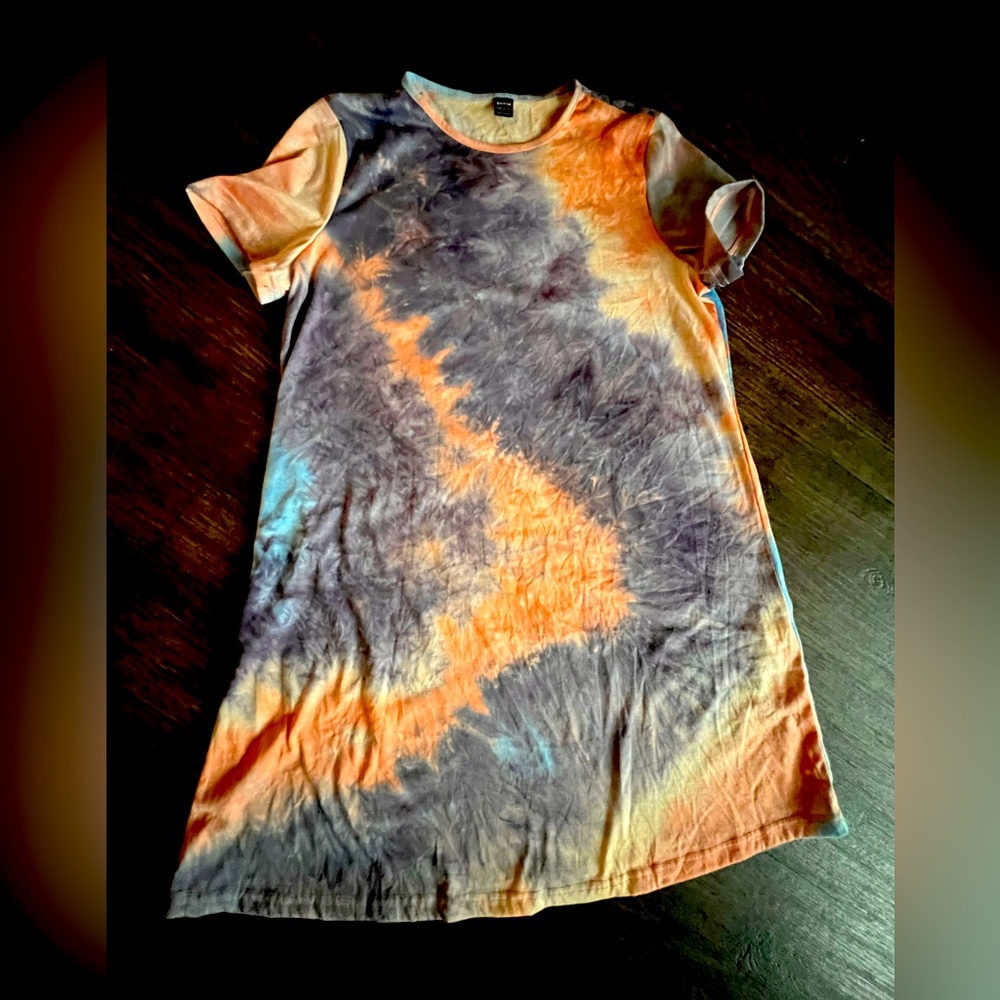 Tie dye tshirt dress